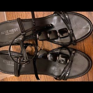 Gladiator style wedge sandals 7.5